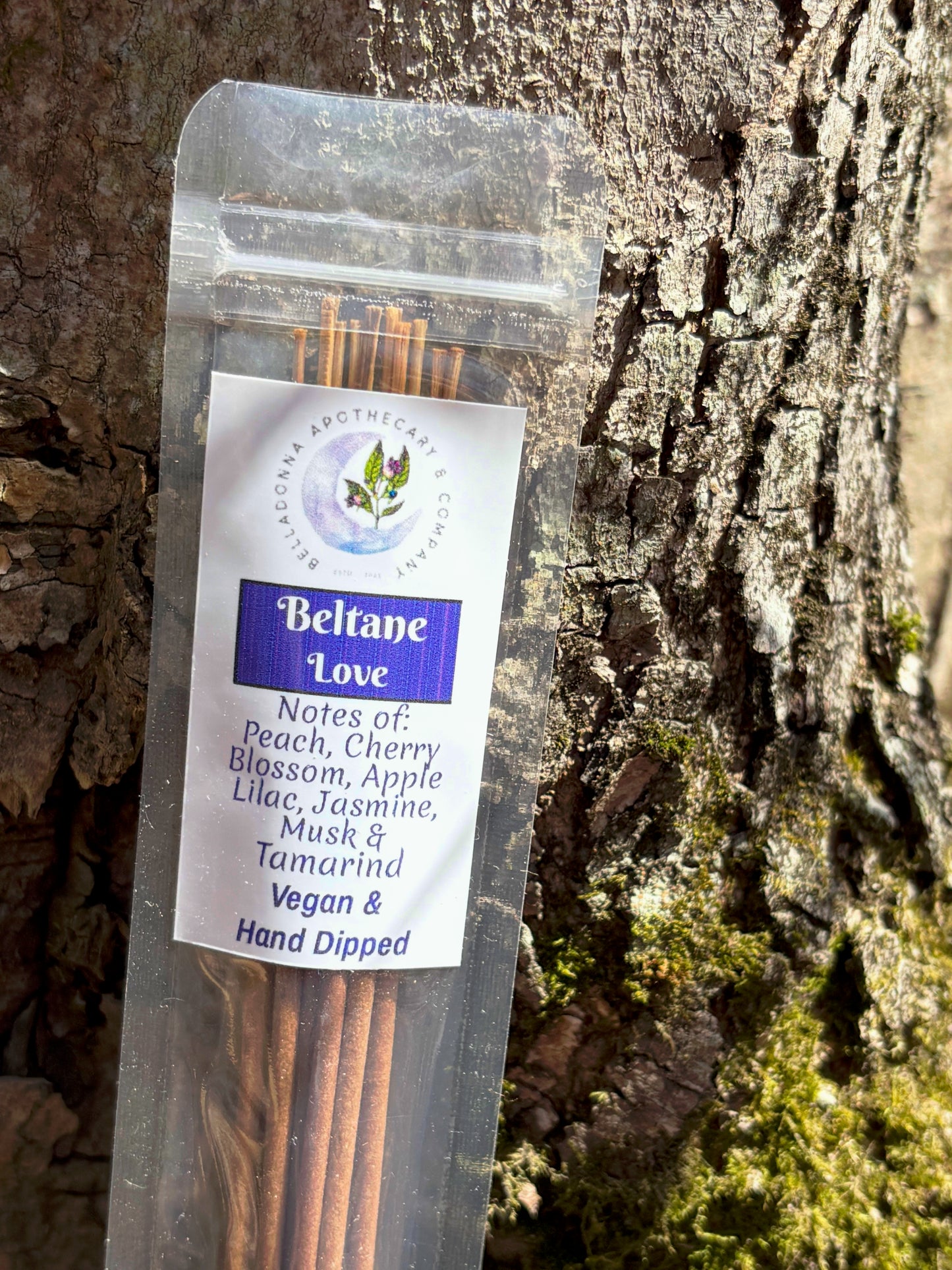 Beltane Incense   Love + Attraction   Hand Dipped Vegan Ritual Incense