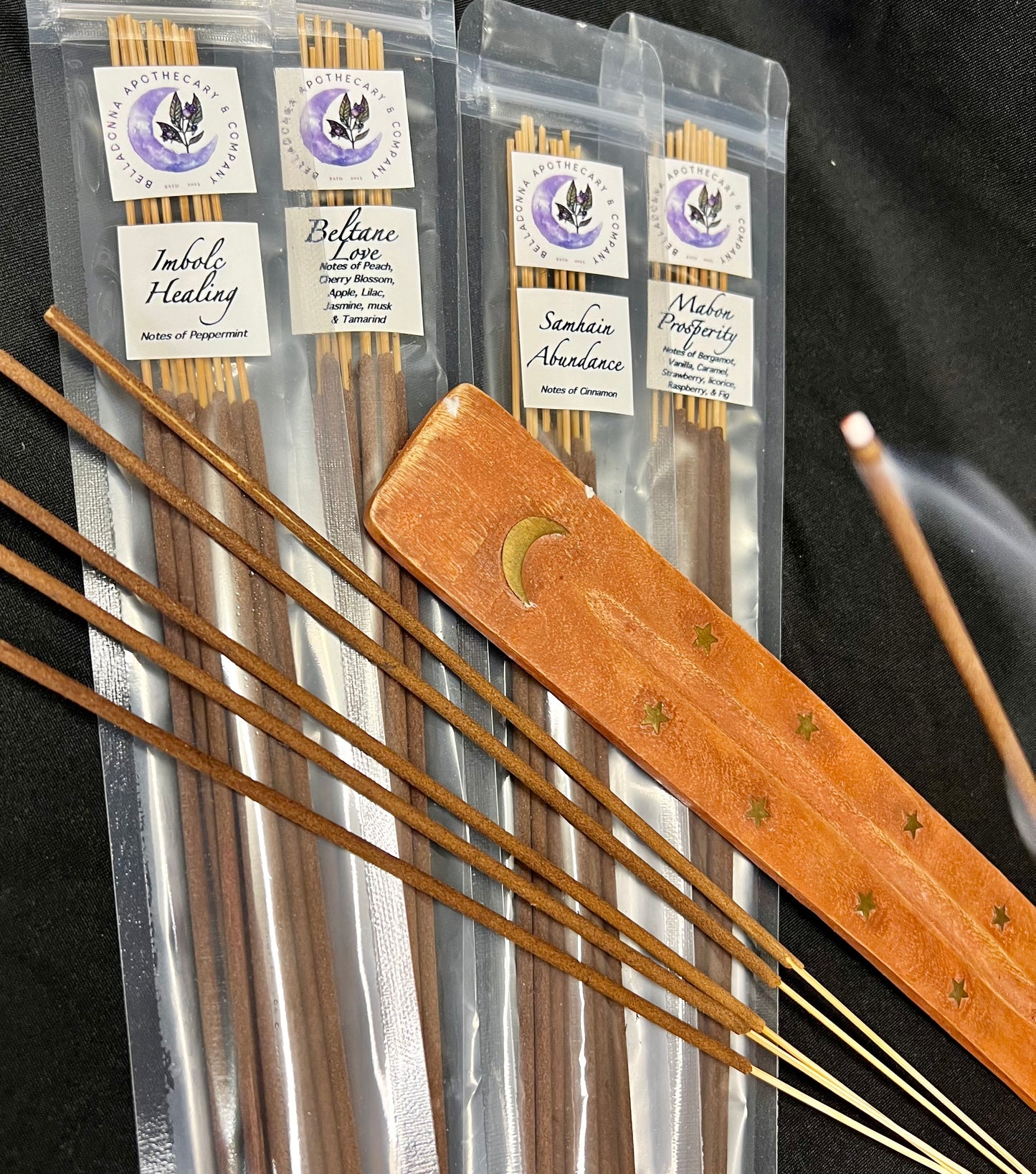 Beltane Incense   Love + Attraction   Hand Dipped Vegan Ritual Incense