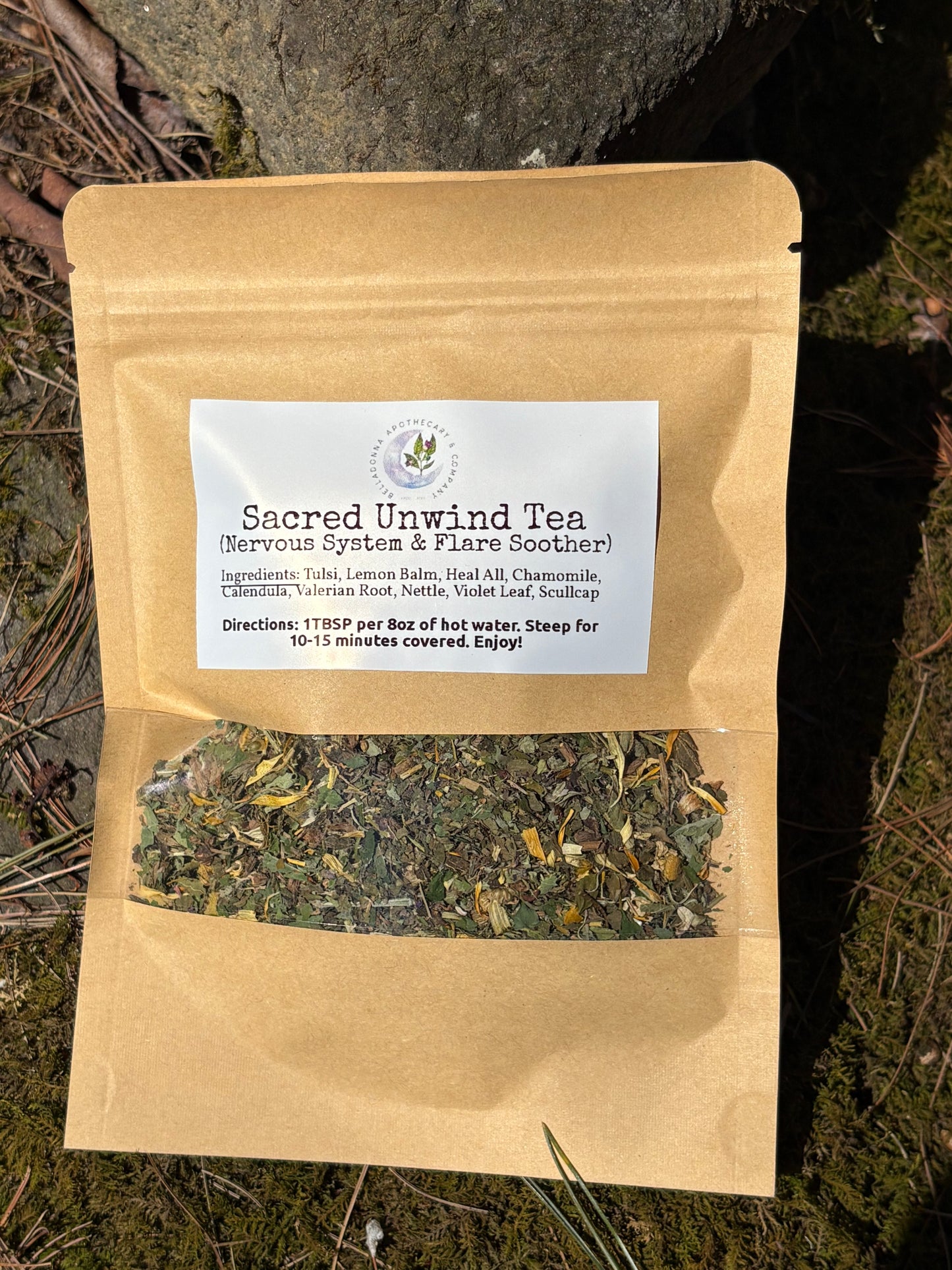 Sacred Unwind - Nervous System + Flare Support Small Batch Herbal Formula